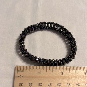 Stretchy black multicolored bracelet